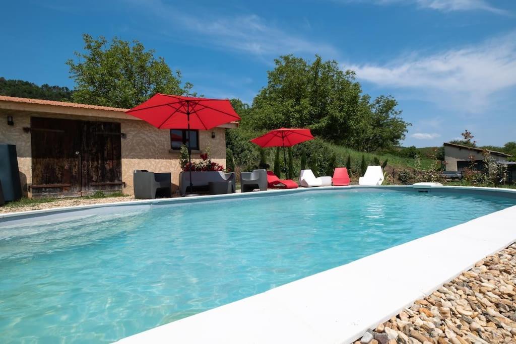 Combe Jolie Clim, Piscine & Jacuzzi Villa Saint-Vincent-de-Cosse Kültér fotó