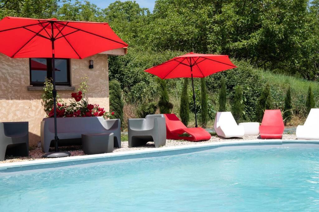 Combe Jolie Clim, Piscine & Jacuzzi Villa Saint-Vincent-de-Cosse Kültér fotó